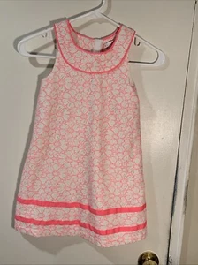 Maggie & Zoe Hot Pink & White Lace Girls Sleeveless Dress Size 6X - Picture 1 of 7