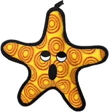 Tuffy Medium Starfish Dog Toy with Squeakers Orange Tuff Scale 9