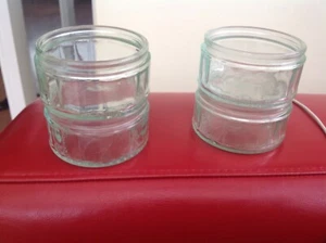 4 x Small Matching Glass Stackable Serving Bowls 8cm Diameter 4cm High NEW - Picture 1 of 4