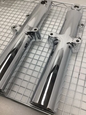 HARLEY Tri Glide pernas de garfo cromadas 45500119 freewheeler fabricante de equipamento original 2014-24 outrigth  - Imagem 1 de 4