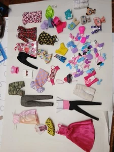 Lot Of Assorted Barbie Doll Accessories Clothes And Shoes And Pets - Picture 1 of 15