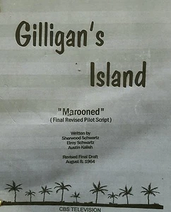 Gilligan 's Island Script Pilot " Marooned " Final Revised Aug.1964 Bob Denver  - Bild 1 von 1