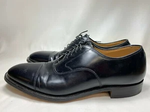 Johnston & Murphy Men's Optima Black Leather Oxford Lace-up 10.5B Made in USA - Picture 1 of 12