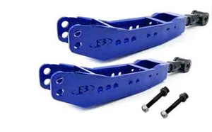 Blox Racing Blue Adjustable Rear Lower Control Arms Set for Subaru WRX & STI 08+ - Picture 1 of 3