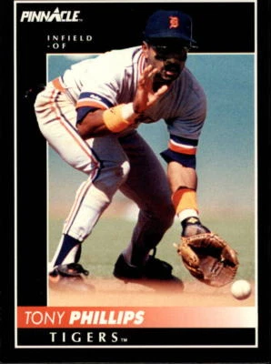 1992 Pinnacle #243 Tony Phillips Detroit Tigers - Image 1 of 2