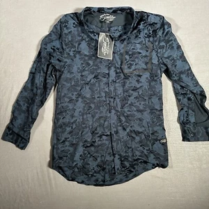 New Red Bull Signature Series Camo Button Shirt Navy Blue Long Sleeve Men's XL - Picture 1 of 14