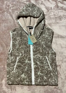 Prana Women’s Polar Escape Vest Relaxed Fit Dovetail Foilage Size Medium NWT - Picture 1 of 8