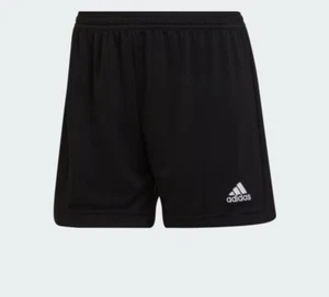 Adidas Women’s ENTRADA 22 Soccer SHORTS  H57508 Black Size L New - Picture 1 of 3