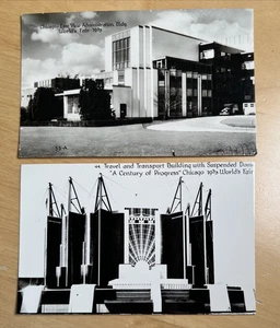 Postales de construcción de cúpula suspendida Siglo de progreso de la Feria Mundial de Chicago 1933 - Imagen 1 de 6