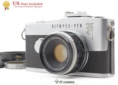[Near MINT] Olympu PEN F 35mm Half Frame Film Camera 38mm f/1.8 Lens From JAPAN - Image 1 of 4