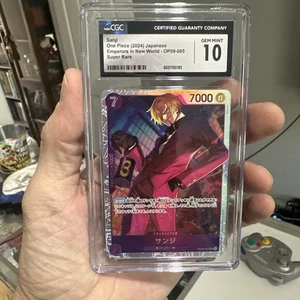 One Piece 2024 Japanese Sanji OP09-065 Super Rare Emperors in New World CGC 10 - Picture 1 of 2