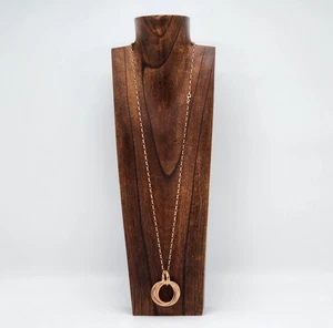 Milor Necklace Goldtone Bronze Italy Chain 36 inches - Picture 1 of 5