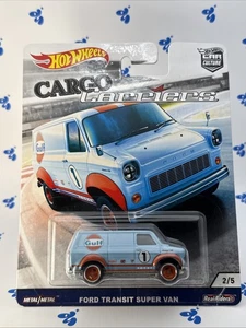 2017 Real Riders - CARGO CARRIERS - Ford Transit Super Van - HOT WHEELS 1:64 - Picture 1 of 13