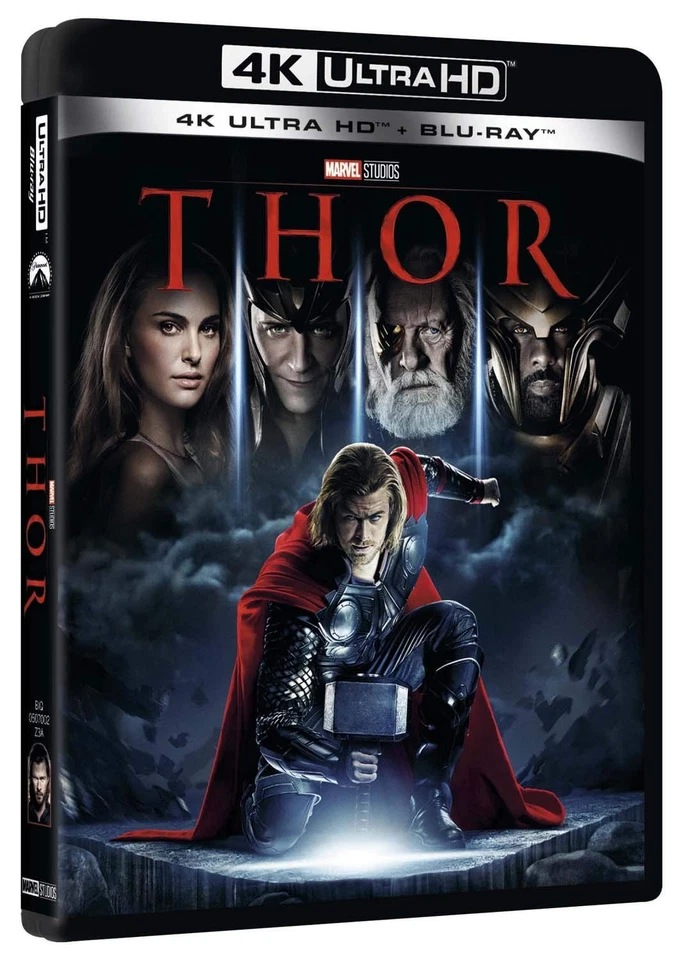 Thor (4k+Br) (4K UHD Blu-ray) Hemsworth Portman Hiddleston Skarsgard Feore - Image 1 of 2