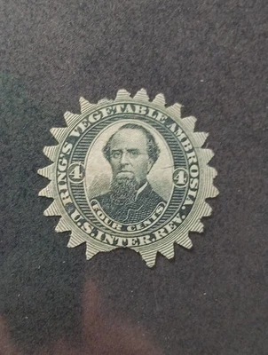 U.S.A MATCH AND MEDICINE STAMPS SCOTT RS202b. - Image 1 of 2