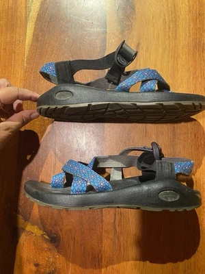 Chaco Women's Sandals Blue/gray accents Strappy Vibram Soles Size 8 - Image 1 of 4