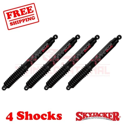 61-93 For Dodge Ramcharger 4WD 5-6" Fr 4-7" Rear Lift Skyjacker Black MAX Shocks - Imagem 1 de 4