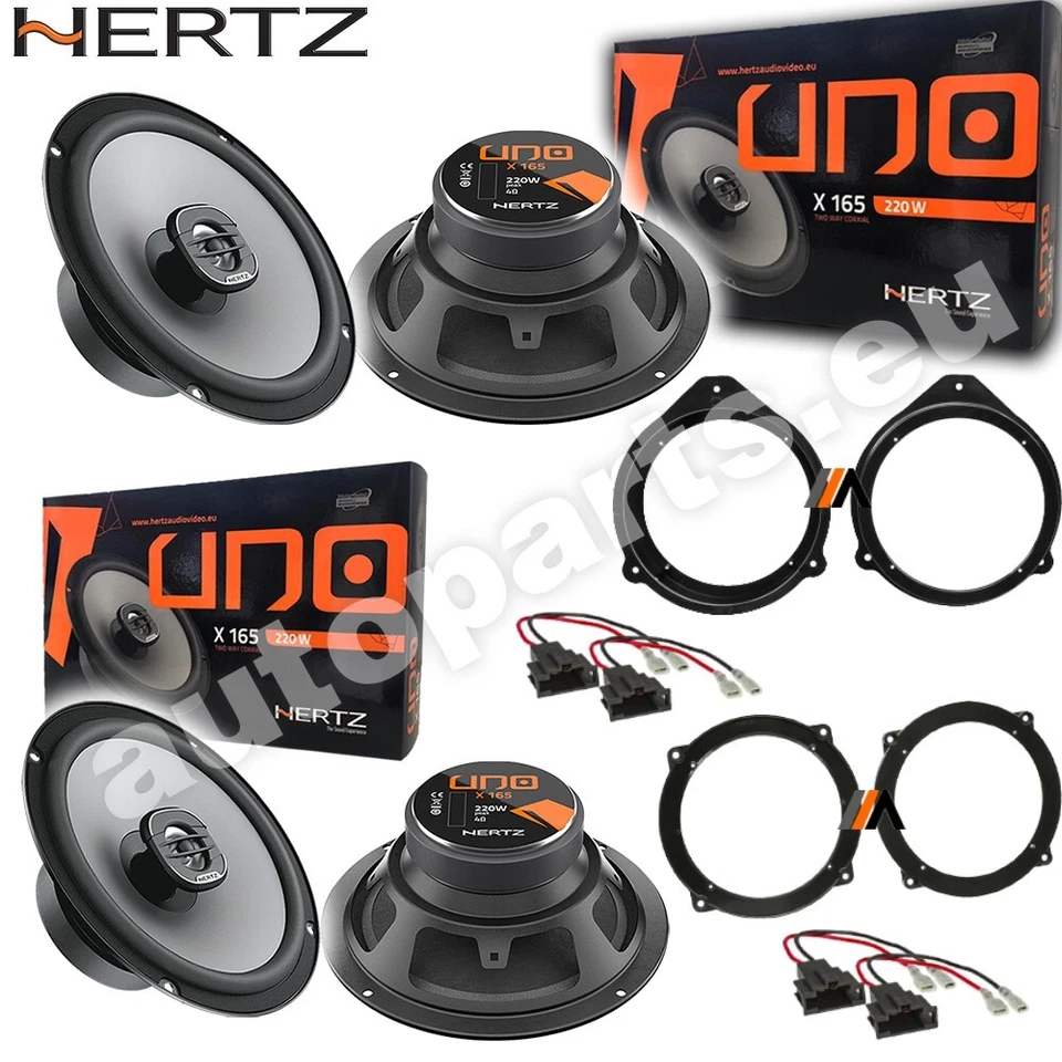 Kit 2 Casse Altoparlanti Hertz X165 Anteriori o Posteriori per Renault Koleos