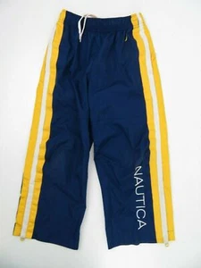 Nautica Warm Up Jogging Blue Yellow Pants Kids Small (5) - Picture 1 of 3