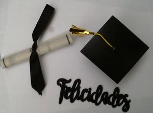 Felicitates Graduation Party Cake Topper 3 Pc School Celebration - Picture 1 of 6