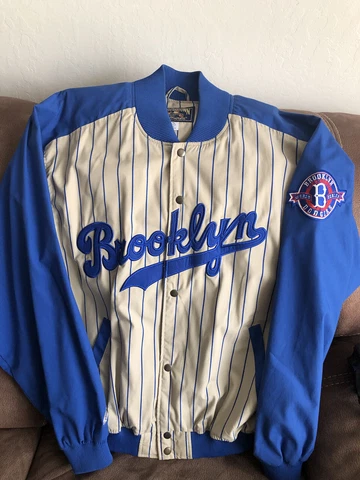 Cooperstown Collection Brooklyn Dodger Vintage Bomber Jacket Coat Men’s Large Cover