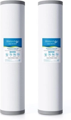 Waterdrop Whole House Water Filter,Carbon Filter,Any20" x 2.5"System, 5Micron(2) - Image 1 of 4
