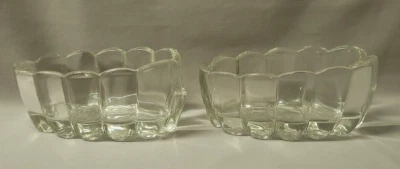 Juego de 2 soportes de tenedor cuchara casa princesa vintage de vidrio pesado Foto 1 de 4