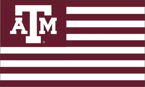 Texas A&M Aggies NCAA Football American Flag Banner style 3X5 FT USA TWO SIDED Cover