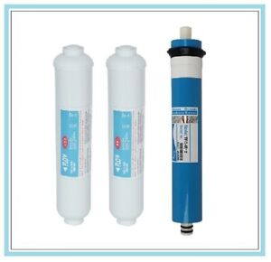 SC3 inline PP inline T33 and r/o membrane 50gpd,100gpd,150gpd 3 stage filter set