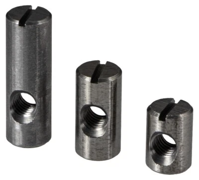 Häfele 20x Quermutterbolzen mit Gewinde M6 Mutter Muffe Stahl Gewindebolzen - Bild 1 von 3