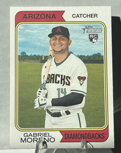🔥2023 Topps Heritage - #355 Gabriel Moreno (RC)Arizona diamondbacks Rookie🔥 - Picture 1 of 2