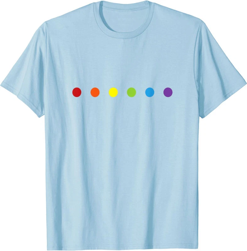 Camiseta Unisex Arco Iris Lunares Orgullo Gay Colores LGBTQ Ally Foto 1 de 1