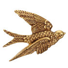 Vintage Gold Sparrow Wall Sculpture for Rustic Home Charm