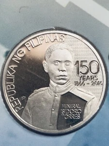 Philippines 2016 General Isidoro Torres 1 Piso Commemorative Coin - Picture 1 of 5