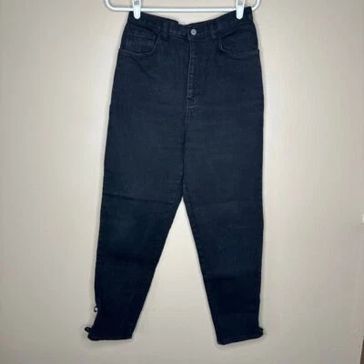 Gitano BRANDIE vintage 80s black high waisted stretchy skinny jeans Size 12 - Image 1 of 4