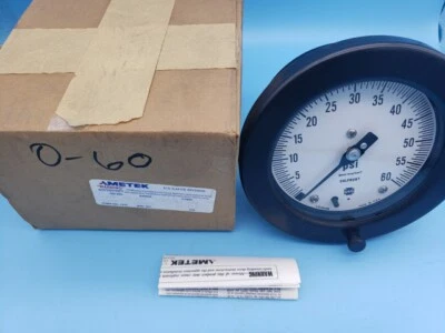 Ametek 150357 Pressure Gauge, 0-60psi, 1/2 NPT, 4-1/2" - Image 1 of 4