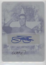 2013 Leaf Sports Heroes Loyalty Printing Plate Cyan 1/1 Jim Palmer Auto HOF 00ab
