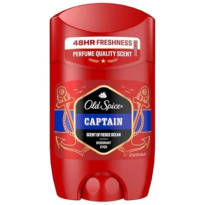 Old Spice Captain Deo Stick Für Männer (50 Ml), Herren, 48 H Frische, 0 % Alumin