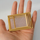 1:6/1:12 Dollhouse Tray Wooden Frame Transparent Tray Dinner Plate Kitchen Mo BJ