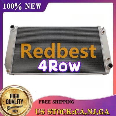 Radiador 4 filas 34" núcleo apto 94-2002 Chevy GMC C/K1500 2500 3500 6,5 L turbo diésel Foto 1 de 4