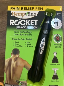 Hempvana Rocket Tens Therapy Pain Relief Pen - Silver/Green Damaged Box - Picture 1 of 1
