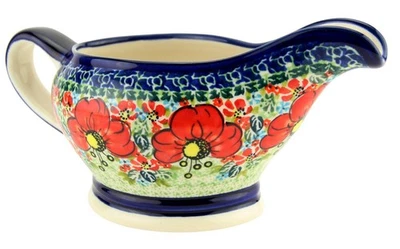 Polish Pottery Gravy Boat 16 oz. Capacity – by Zaklady Boleslawiec Poland - Image 1 of 4
