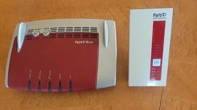 FRITZ!Box 7490 WLAN-Router DSL Festnetz Internet mit 0 Bus ISDN + Repeater 1750  - Bild 1 von 3