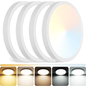 LED Ceiling Lamp Ultra Thin 5 Color Daylight 5CCT Kitchen Lamp Home Fixture NEW - Picture 1 of 10