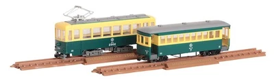 Tomytec Narrow Gauge80 Nekoya Line Direct Streetcar+Passenger Car Model Train - Image 1 of 2