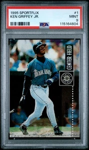 1995 Sportflix #1 Ken Griffey Jr. PSA 9 - Foto 1 di 2