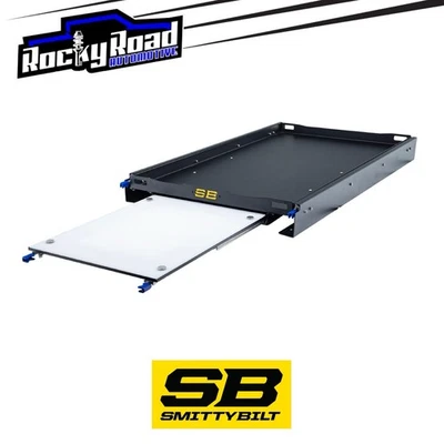Estante de carga deslizable Smittybilt 250LB para enfriador de 55L, caja de herramientas, SUV de engranajes/camión Foto 1 de 4