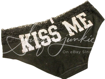 Victoria's Secret Vintage Panties Panty Extra Low Rise Hipster KISS ME Medium M - Image 1 of 3