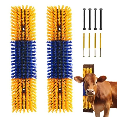 SAYUTIE Livestock Scratch Brush With 8 Screws，Animal Back Scratching Brush for Cow,Ca...