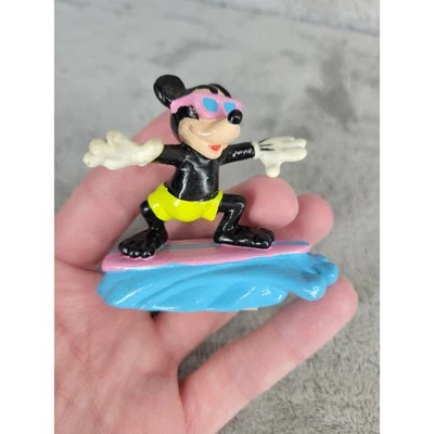 Vintage Surfing Mickey Mouse Figurine Disney World Souvenir Toy Collectible - Image 1 of 4